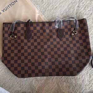 Brown & black tote mm bag